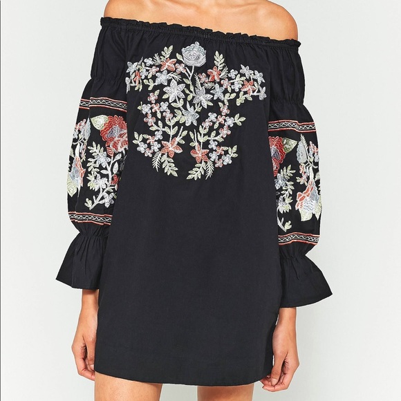 Free people fleur du jour off shoulder tunic/mini dress - Picture 8 of 8